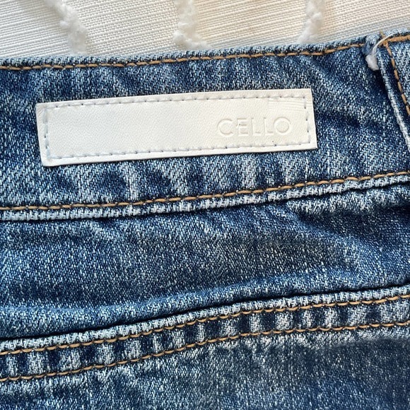 Cello Blue Cut Off Jeans Distressed Size Small Pre-owned - Picture 3 of 7